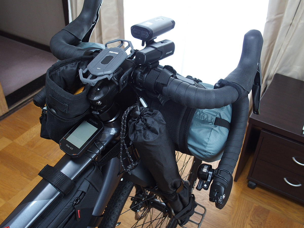 テンマクデザイン 「ヤリ 3×3」 をグラベルロードにバイクパッキング3